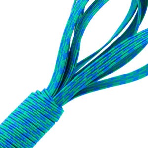 Blue and green braided elastic - 772/048