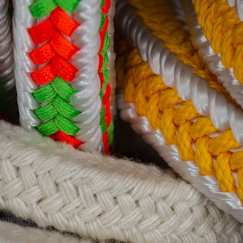 Tresse d'étanchéité en fibre de verre carré-circulaire-corde-plat