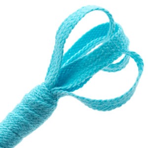 Turquoise blue acrylic flat braid - 423/085 - E28