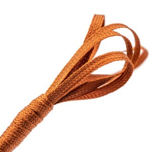 Tresse plate en viscose couleur rouille - 580/080 - C33