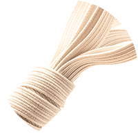 Organic cotton elastic braid