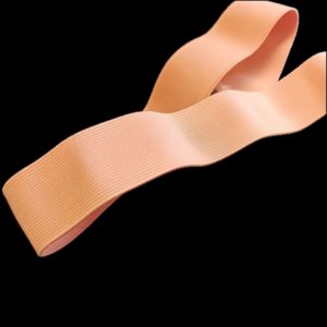 Peach colored elastic taffeta ribbon - GT2102/003