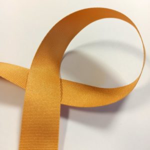 Yellow grosgrain ribbon