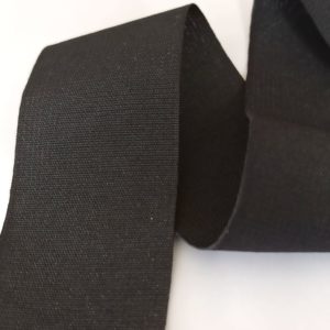 Black woven polyester webbing 40mm - GT2105/046 - D01