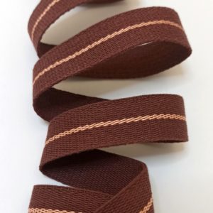 Mahogany strap with piping 22mm - GT2106/066