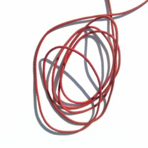 Cordon élastique rouge 2mm en Econyl® - G2107/088