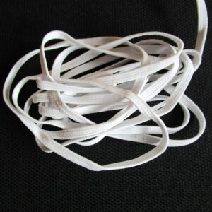 Tresse élastique en Econyl® blanc - 5mm - P2212-77