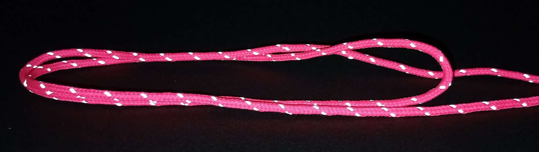 Cordon réfléchissant rose