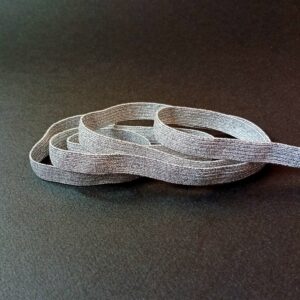 Silver Lurex® elastic braid 9.5mm - 758/095 S02