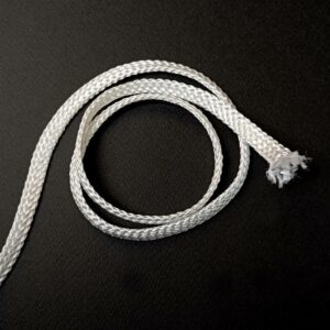 White viscose tubular braid - P2311-64